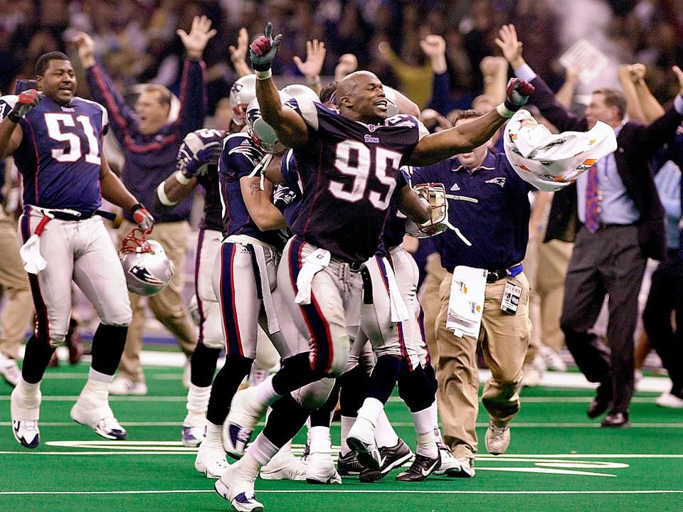 2002 februárjában hatalmas meglepetésre a Patriots legyőzte a favorit Ramset (Fotó: AFP)
