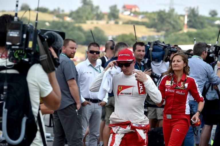 Kimi Räikkönen holtversenyben a legtöbbször, négyszer  futotta a leggyorsabb kört a Hungaroringen (Fotó: AFP)