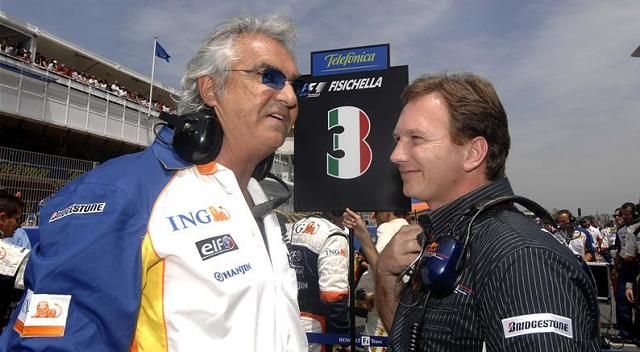 Horner 2007-ben még nem sejtette, hogy csapata egyszer Briatore döntése miatt kerül bajba (Fotó: Action Images, archív)