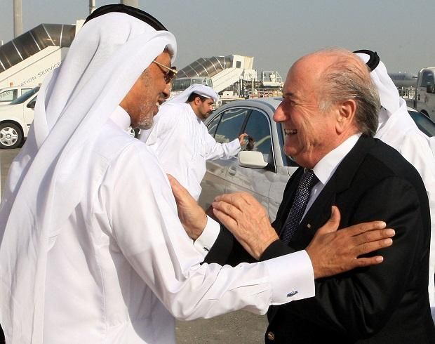 Joseph Blatter (jobbra), a futballglobalizáció apostola