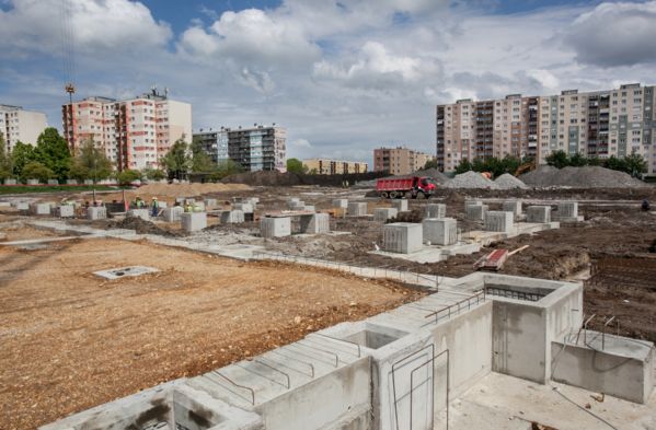 Befejeződött az alaptömbi betonozás (Fotó: haladas.hu)