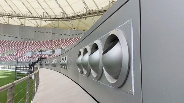 A stadionok levegőjének hűtése a katari mérkőzések sajátos igénye
