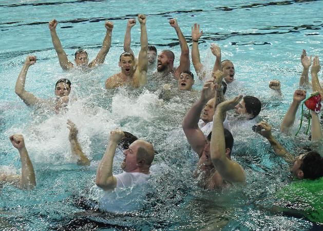 FTC’s men’s water polo players (Photo: MTI/Tamás Kovács)