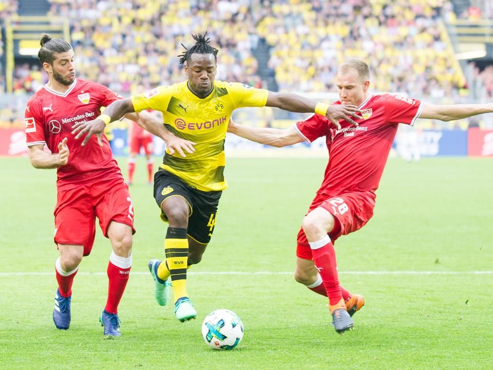 Michy Batshuayi túl drága a Dortmundnak (Fotó: AFP)
