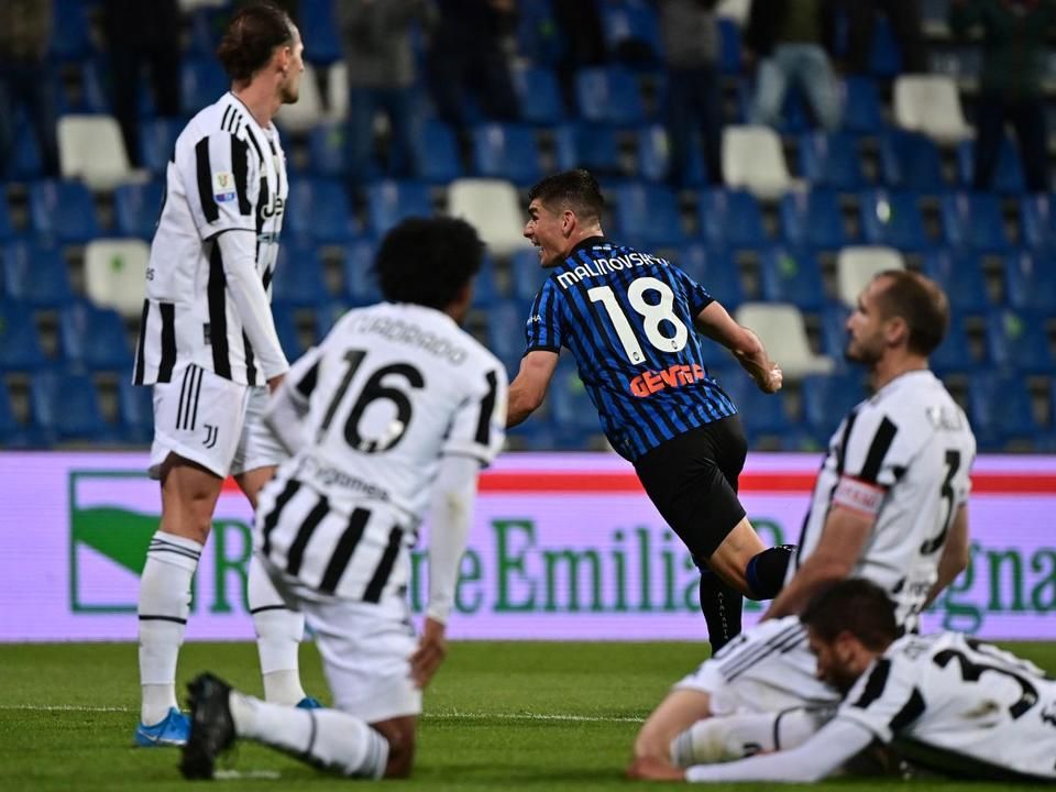 Szép góllal egyenlített az Atalanta (Fotó: AFP)