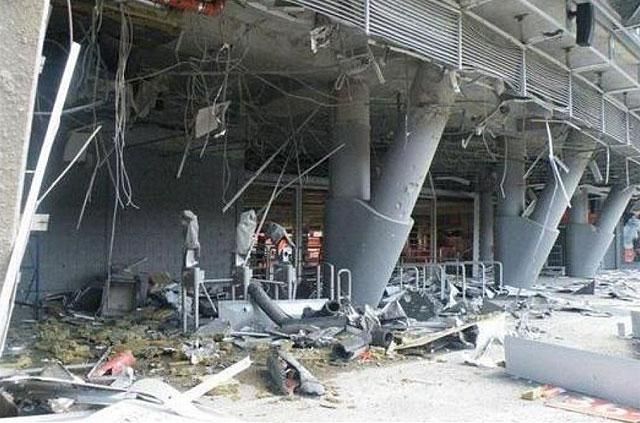 Komoly károk keletkeztek a Sahtar stadionjában (Fotó: corrieredellosport.it)