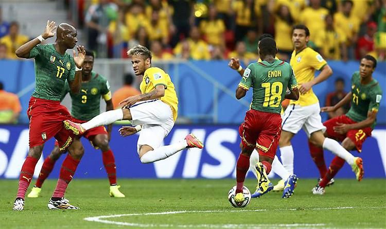 Neymar szárnyalt Kamerun ellen (Fotó: Reuters)