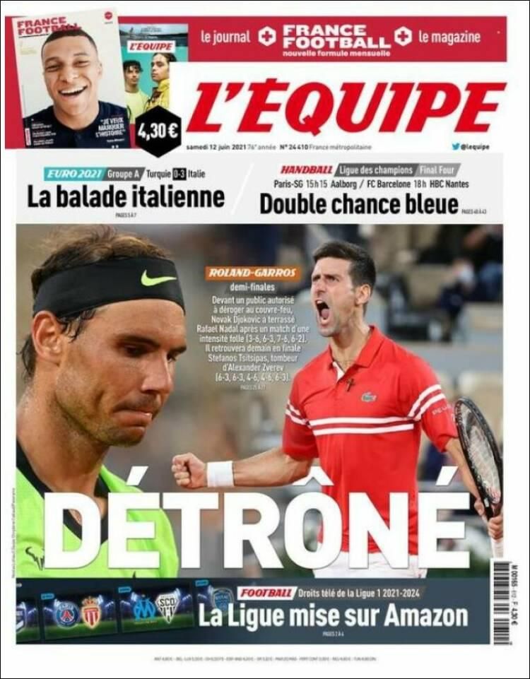 A L'Équipe a Roland Garrosra fókuszál