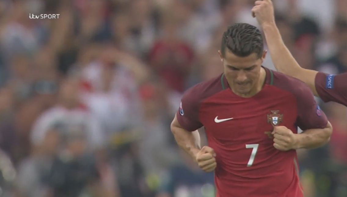 Minden portugál gólt látványosan megünnepelt (Forrás: Streambable)