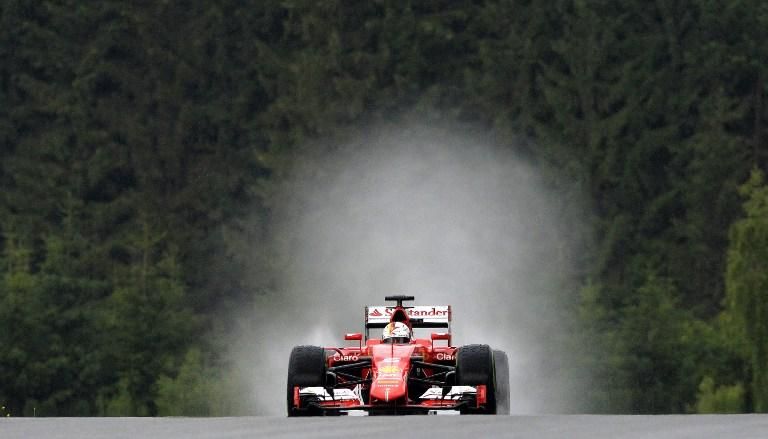 A szabadedzéseken Vettel volt a leggyorsabb, de mi lesz vizes pályán? (Fotó: AFP)