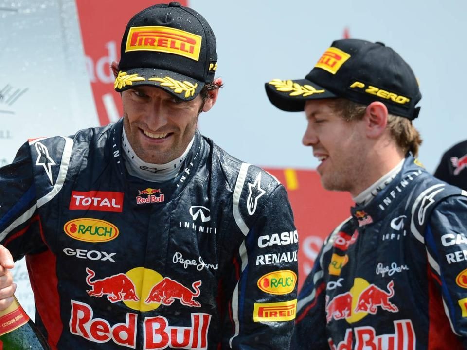 A Red Bull legutóbb 2012-ben nyert Silverstone-ban, akkor még Webber és Vettel alkotta a pilótapárost (Fotó: AFP)