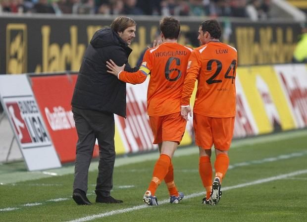 2009: Tuchel (balra) a Mainz edzője, Lőw (jobbra) a játékosa