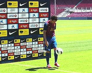 Egy kis dekázás a Camp Nou gyepén