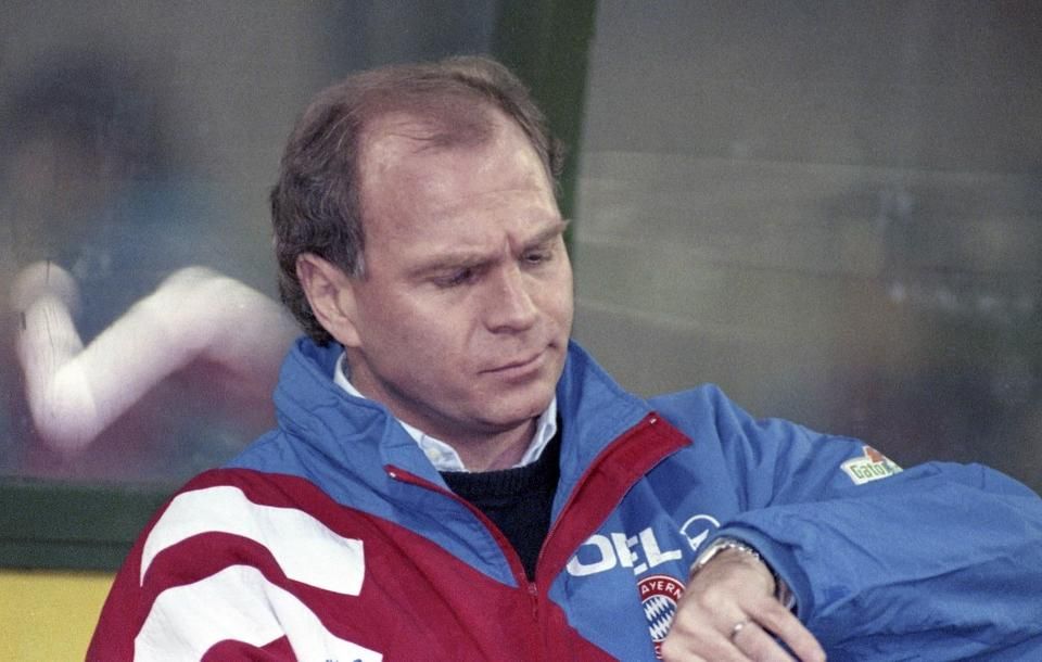 Hoeness 1993-ban a Bayern München kispadján (Fotó: AFP)