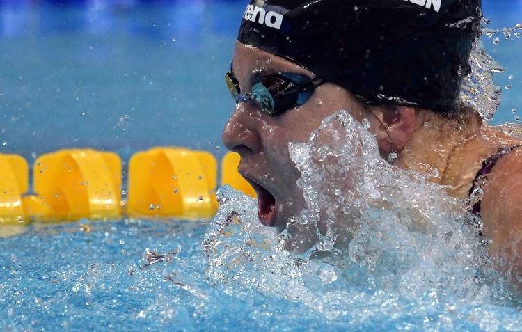 Szilágyi Liliána remek úszással kezdte a szerdát (Fotó: AFP)