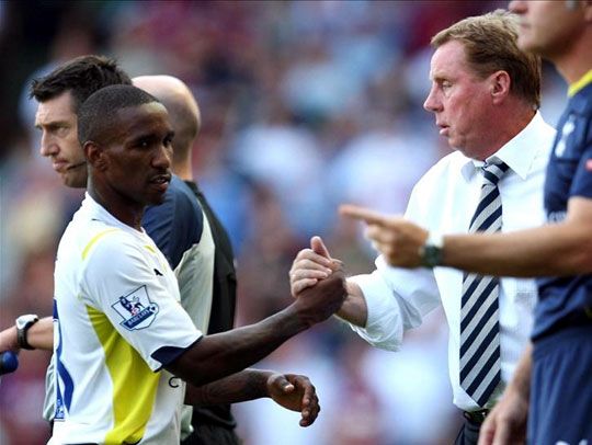 Redknapp (jobbra) szerint Defoe a legjobb csatár (Fotó: Action Images)