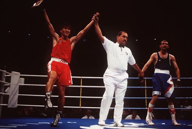 Az 1996-os olimpiai döntő utolsó pillanata (Fotó: The New York Times)