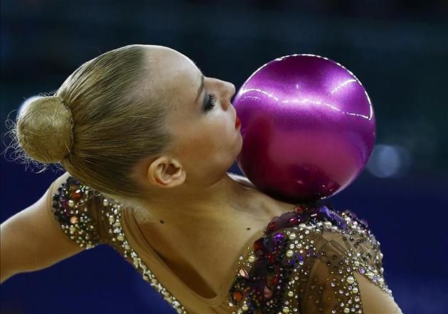 Jana Kudrjaceva labdával a nap legmagasabb pontszámát kapta (Fotó: Reuters)