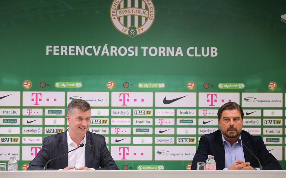 Az FTC elnöke, Kubatov Gábor és a labdarúgó zrt. vezérigazgatója, Orosz Pál jobb nemzetközi szereplést vár a klub labdarúgóitól