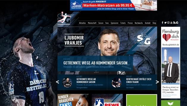 Az edző távozásáról szóló hír a flensburgiak honlapján is megjelent