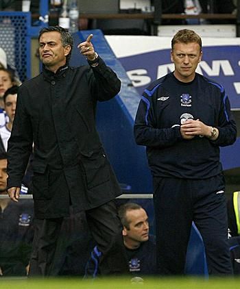 José Mourinho és David Moyes – még 2007-ben