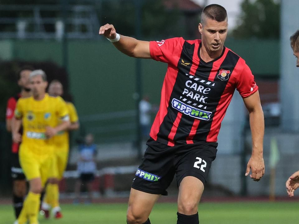 Tischler Patrik szerezte a Budafok győztes gólját a cseh 1. FC Slovácko ellen (Fotó: Dömötör Csaba)