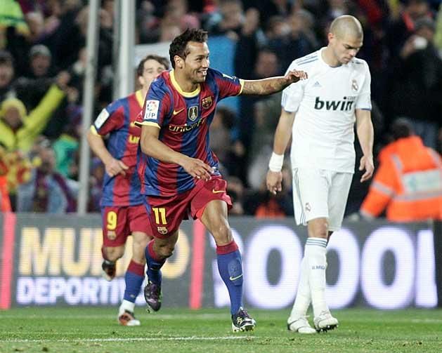 Jeffrén Suárez – Ő szerezte az ötödik gólt Mourinho első klasszikusán, amelyet a Barca 5–0-ra megnyert (Fotók: Marca)