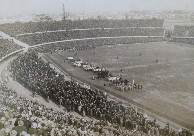 A montevideói Estadio Centenarióban rendezték az 1930-as világbajnokság döntőjét...