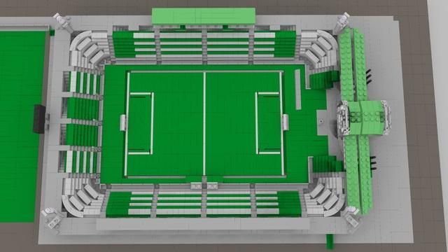 Így nézhetne ki az Albert Flórián Stadion Lego-változata (Forrás: Cuusoo)