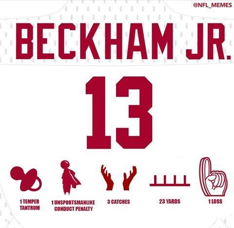 Nem Beckham hete volt (Forrás: NFL Memes)