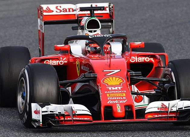 A Ferrari a 2017-re tervezett fejvédővel