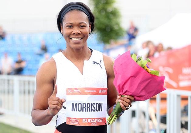 Natasha Morrisonnak nem volt igazi ellenfele 100 méteren (Fotó: Tumbász Hédi)