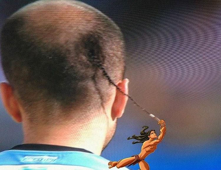 Fogalmazzunk úgy: Palacio frizurája nem mindenkinek nyerte el a tetszését… (Fotó: Troll Football Facebook)