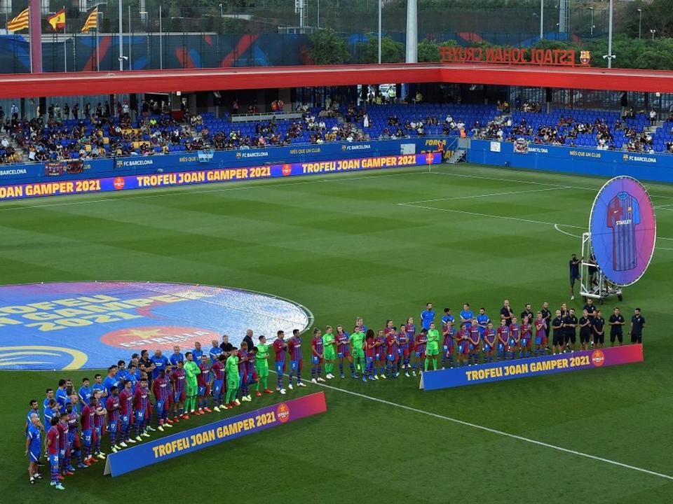 Ünnepélyes megnyitó, helyszín a barcelonai Estadi Johan Cruyff.  (Fotó: AFP)