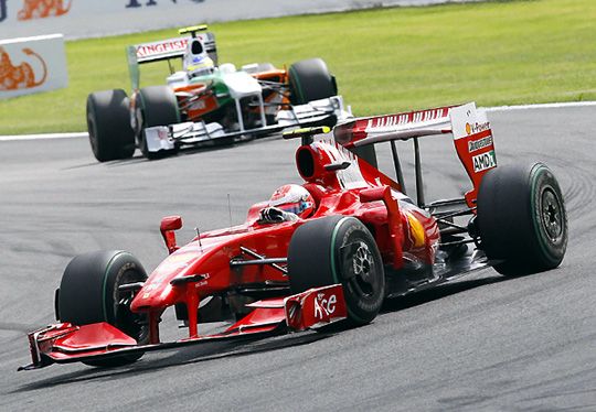 Räikkönen nyerte meg a Belga Nagydíjat Fisichella előtt (Fotó: Reuters)