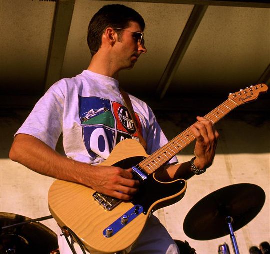 ...és Damon Hill 1994-ben, a színpadon (Fotó: Action Images, archív)