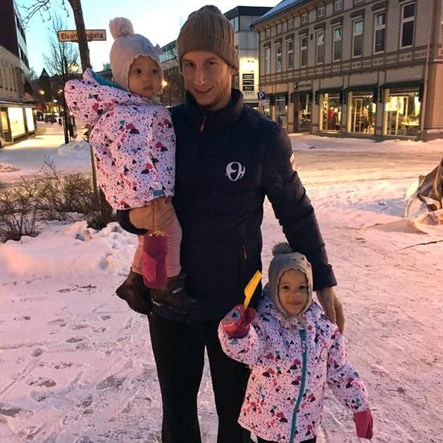 A család a norvég télben is jól érezte magát