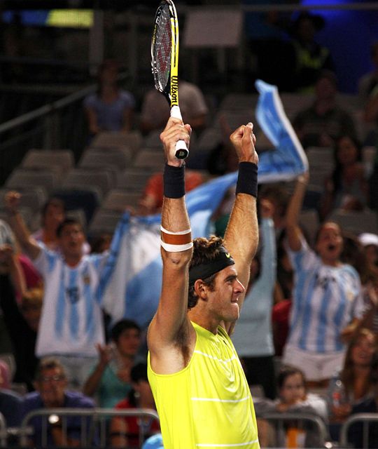 Del Potro végül nem okozott csalódást az argentin szurkolóknak (Fotó: Reuters)