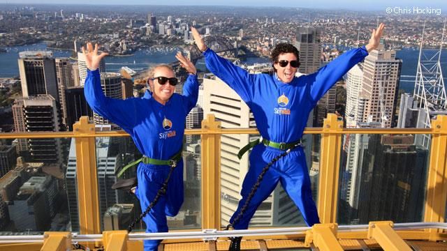 Caroline Wozniacki és Rory McIlroy a Sydney Tower Eye kilátóján (Fotók: wtatennis.com)