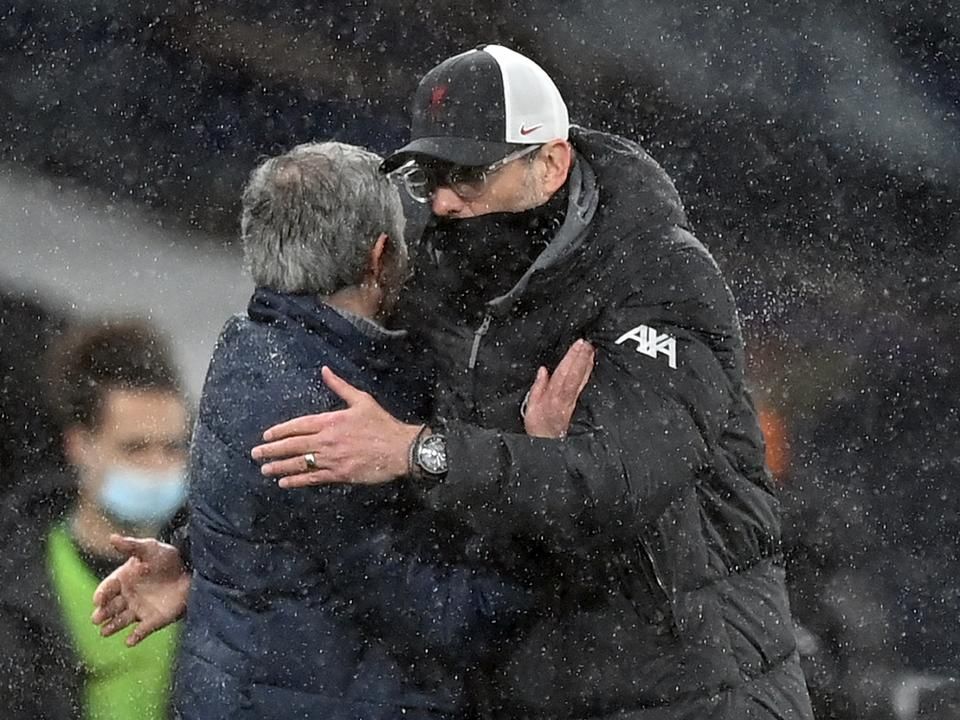 Ezúttal Klopp nyerte a Mourinho elleni csatát (Fotó: AFP)