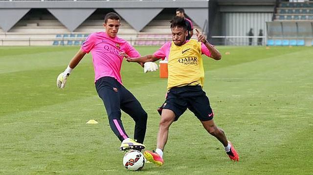 Neymar ismét a társakkal tréningezett (Fotó: Twitter)