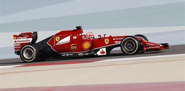 Kimi Räikkönen az utolsó tesztnapján versenyszimulációt teljesítene (Fotó: Action Images)