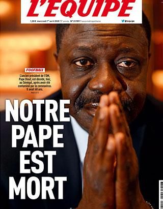 A L'Équipe szerdai címlapja