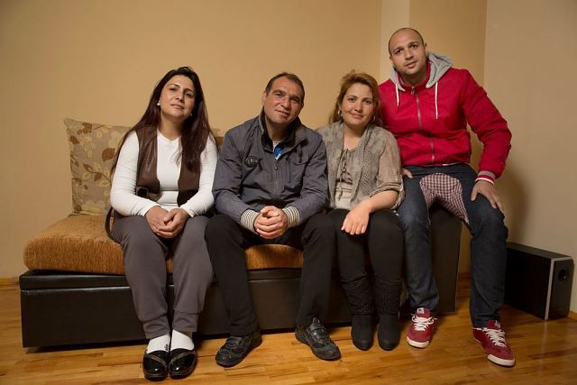 Todorov és családja (Fotó: The New York Times)