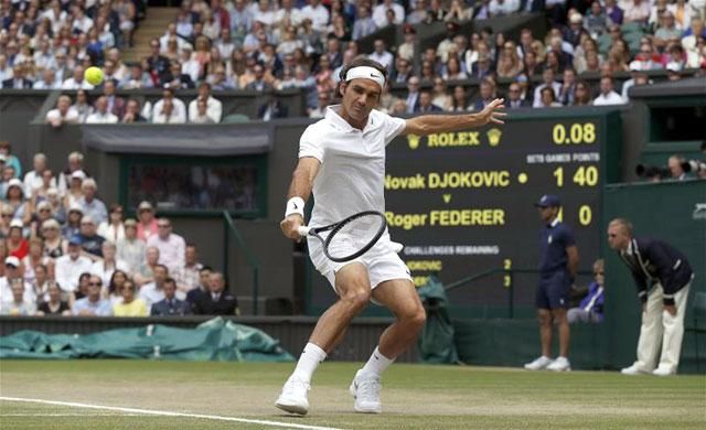 Az első szett Federeré (Fotó: Reuters)