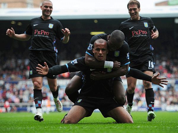 Gabriel Agbonlahor a 91. percben lőtte az Aston Villa győztes gólját a West Ham vendégeként (Fotó: Whoateallthepies.com)