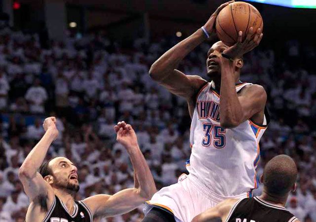 Durant a nagydöntőbe vezette a Thundert (fotó: Reuters)