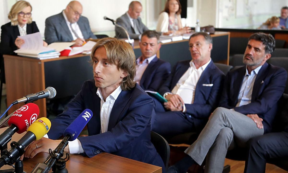 A tavalyi bírósági meghallgatások egyik központi témája az volt, hogy mikor állapodott meg Mamic Modriccsal (Fotó: AFP)
