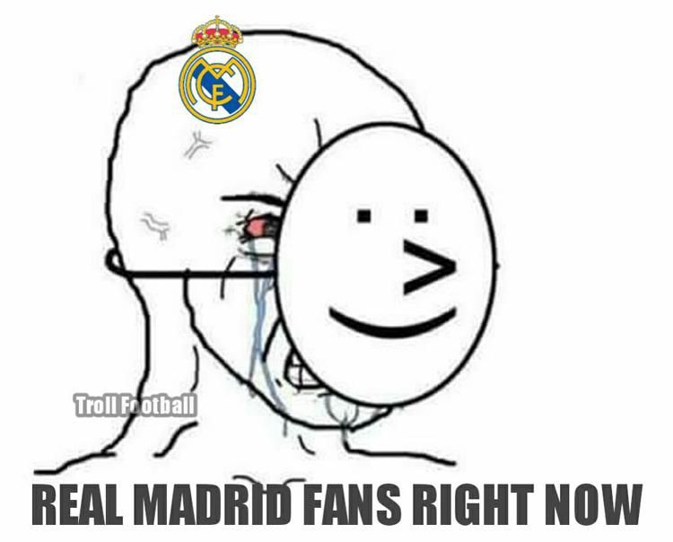 Eközben a Real Madrid drukkerei… (Fotó: Twitter)
