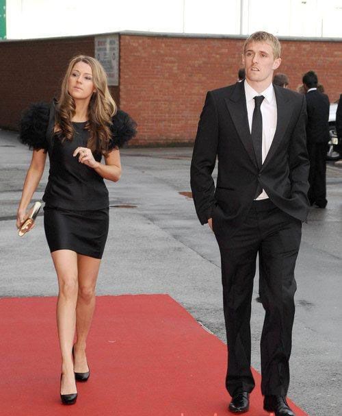 Darren Fletcher és neje a vörös szőnyegen feszít (Fotó: allovertheworldandthewags.blogspot.com)